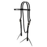 Copper Canyon Bridle Leather Browband Headstall W- Ties