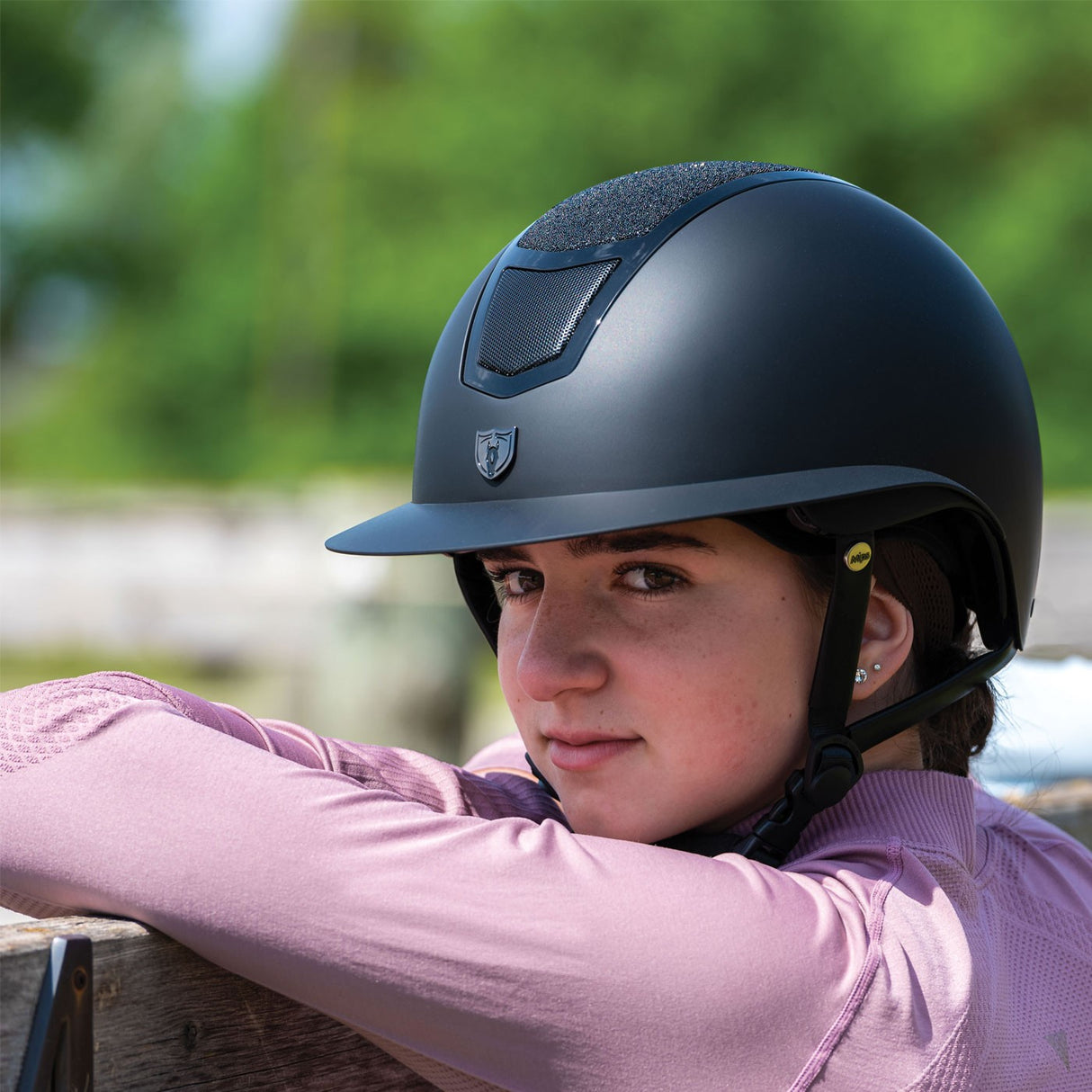 Tipperary Devon Wide Brim MIPS Helmet - Sparkle Black