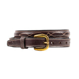 Ceinture cousue fantaisie surélevée en cuir Tory