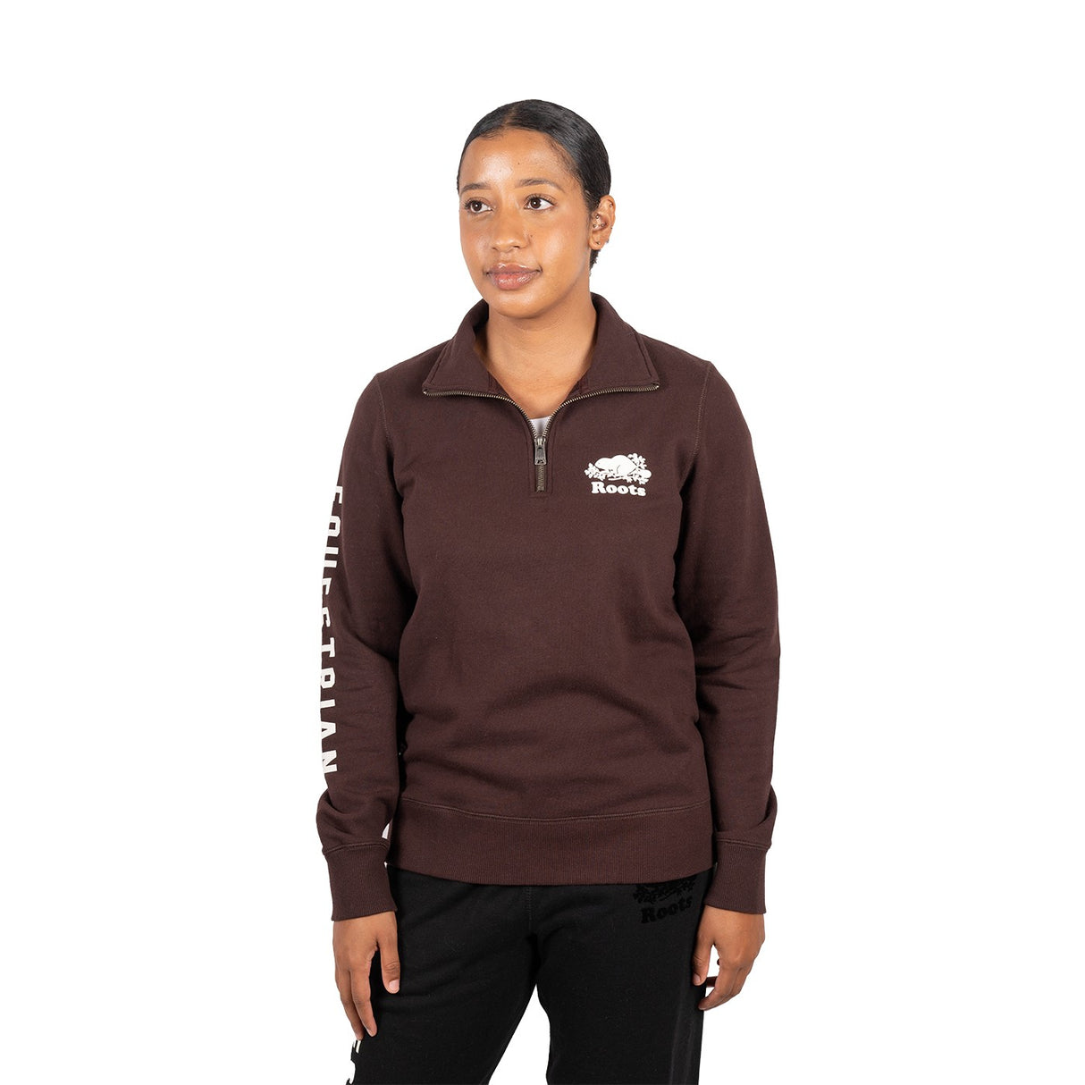 Sweat-shirt zippé Roots Equestrian Original Stein