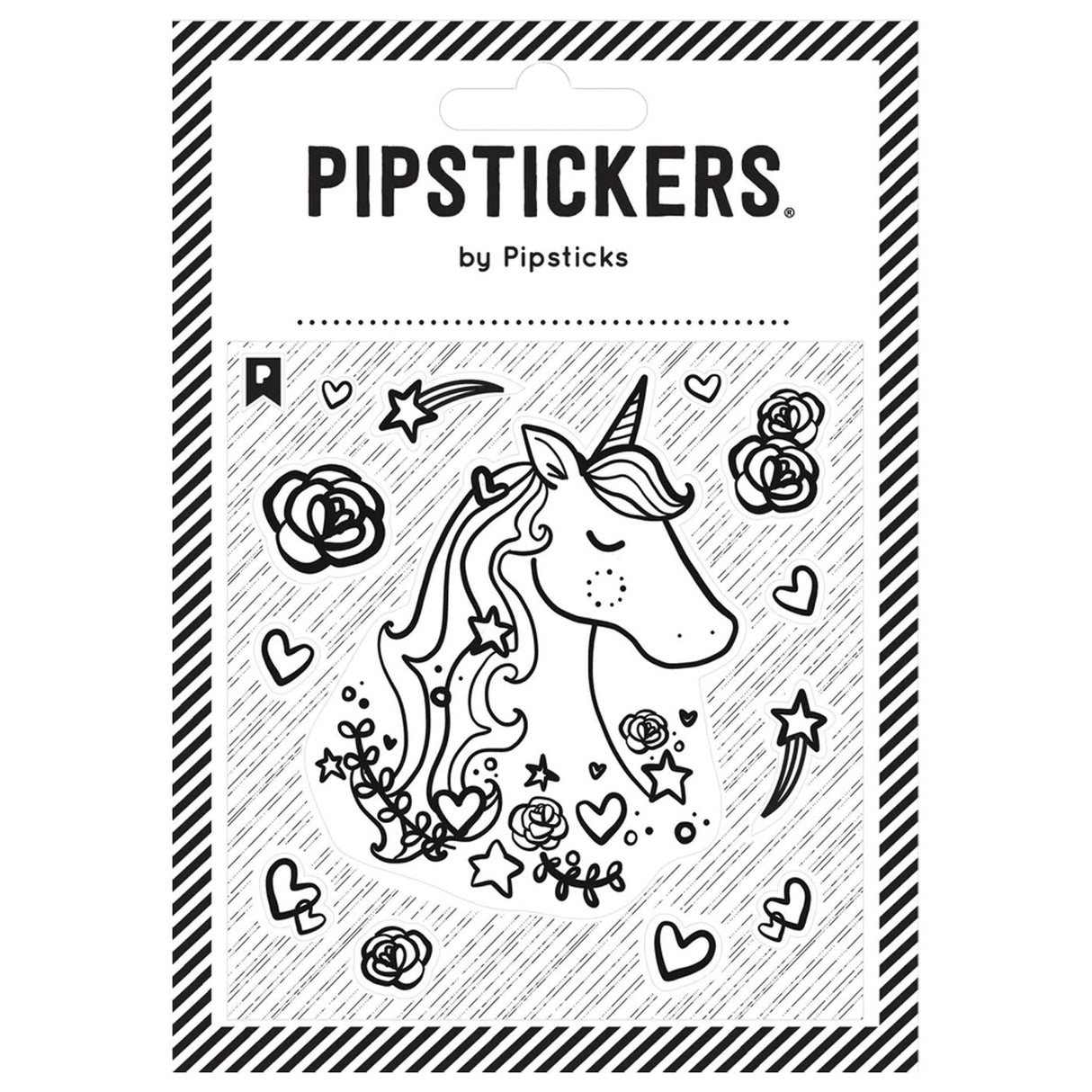Pipsticks Color-In Unicorn Sticker