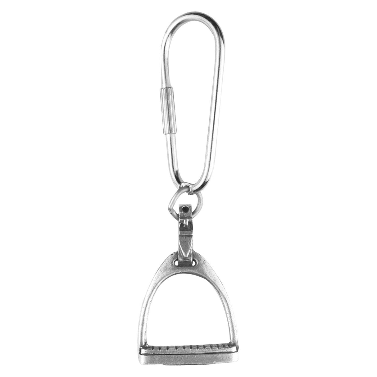 Porte-clés cheval à étrier anglais en étain Loriece