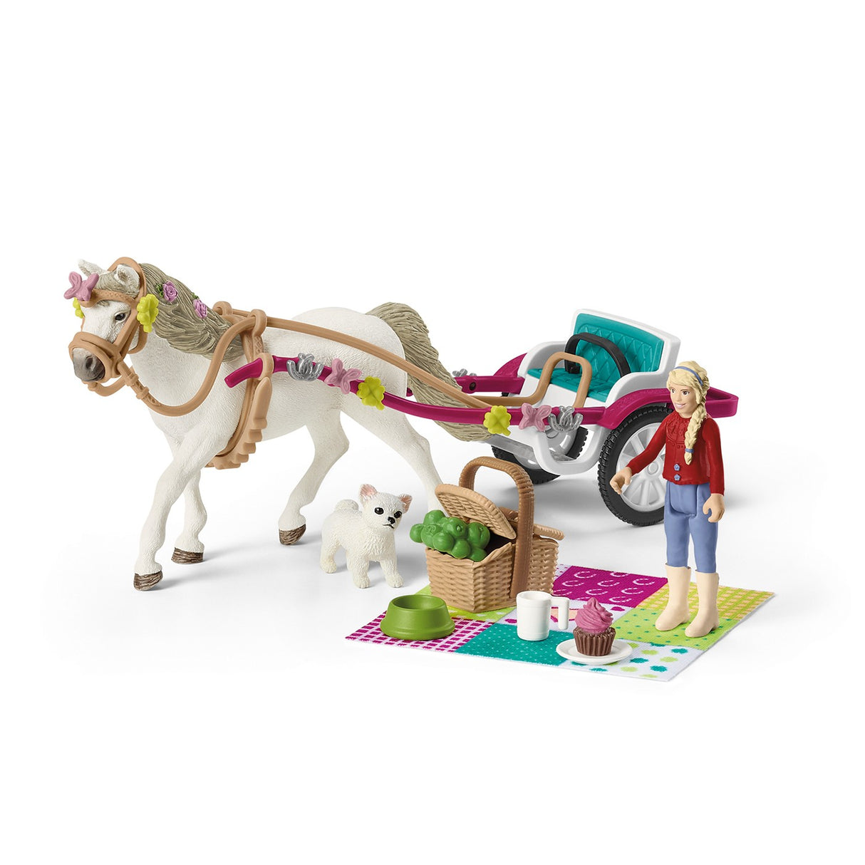 Promenade en calèche Schleich avec pique-nique