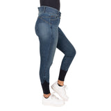 Pantalon d'équitation à fond intégral Elation Red Label Dinah Denim