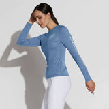 T-shirt durable à manches longues avec logo Asmar Equestrian