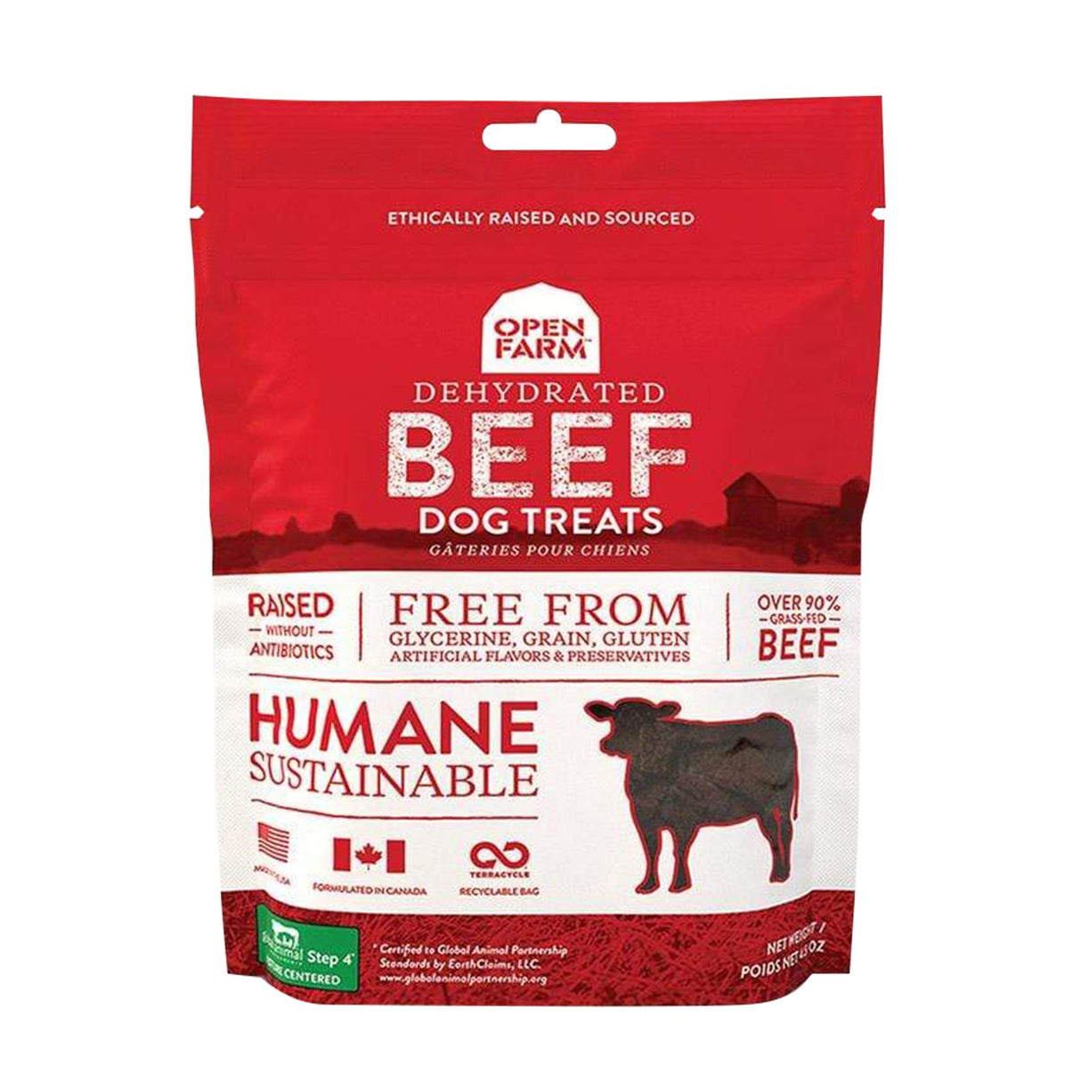 Gâterie pour chien au bœuf Open Farm 4,5 oz