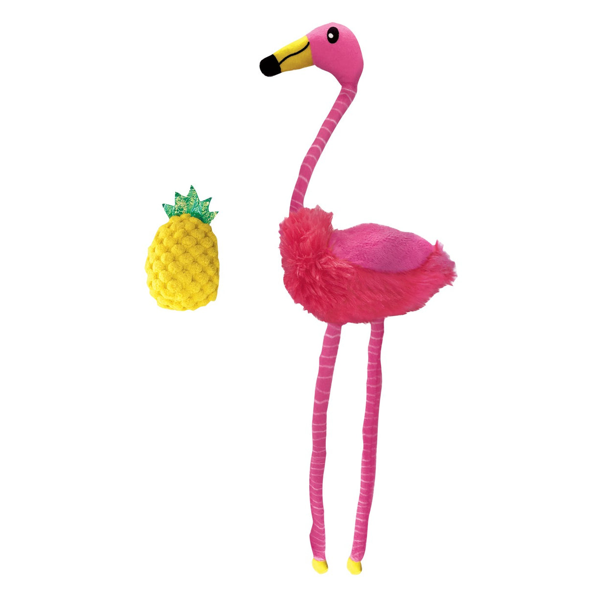 Kong Tropics Flamingo Cat Toy - Two Pack