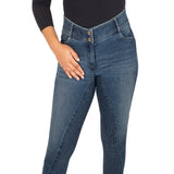 Pantalon d'équitation à fond intégral Elation Red Label Dinah Denim