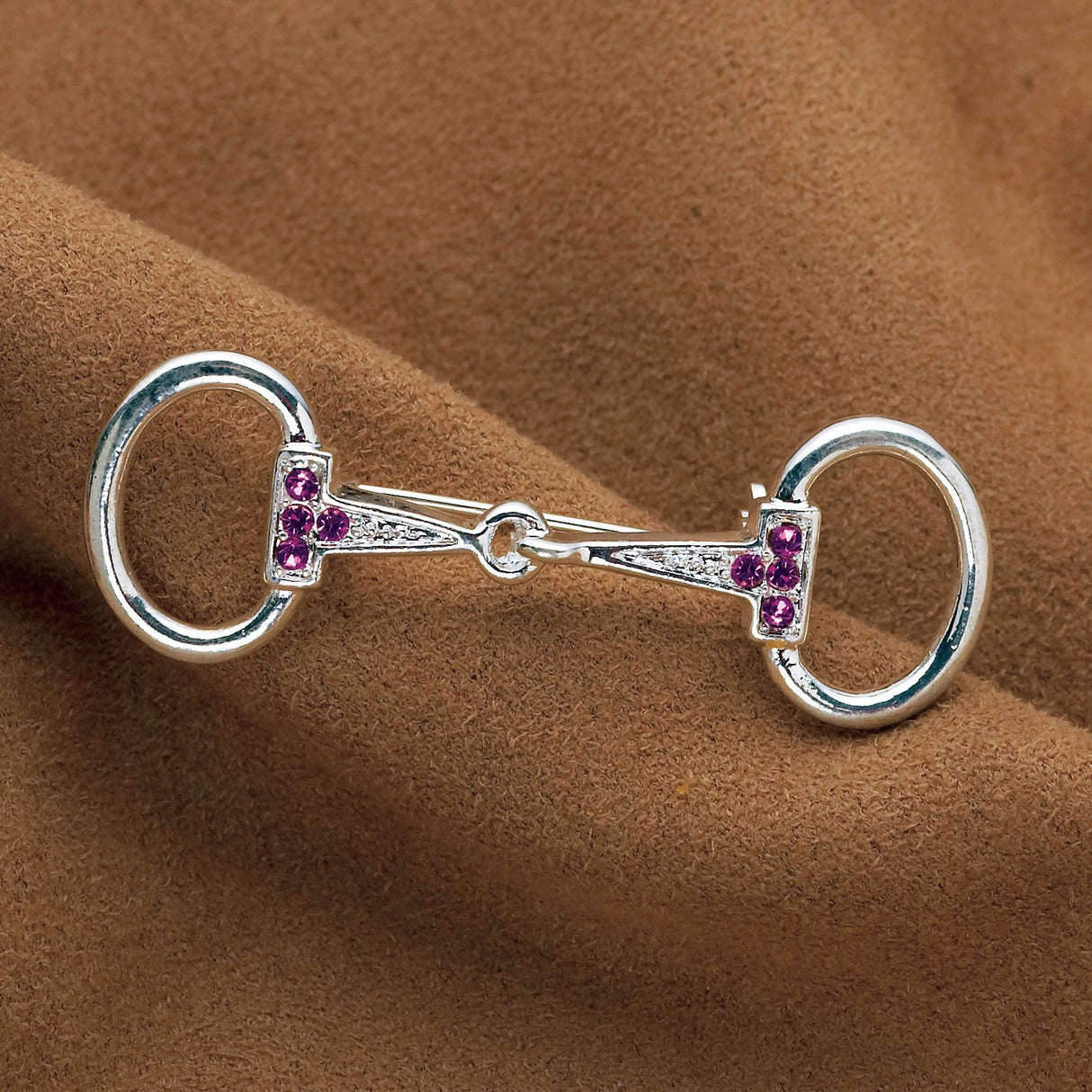 Small Rhinestone Snaffle Bit Stock Pin