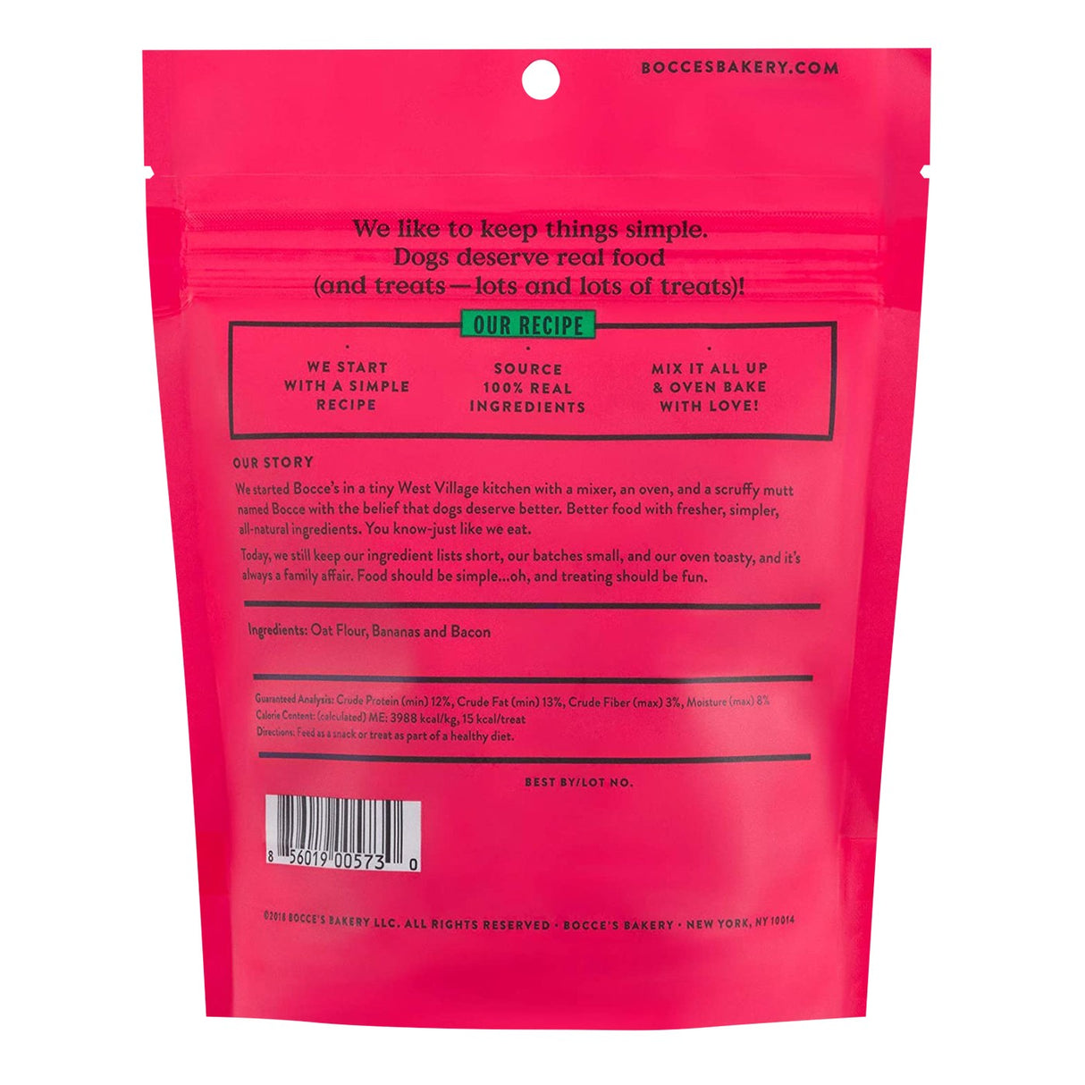 Bocce's Bakery Reindeer Fuel Dog Treats 6 oz.