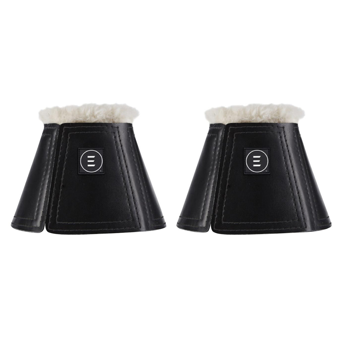 EquiFit Essential Bell Boots W - Dessus roulé en laine de mouton