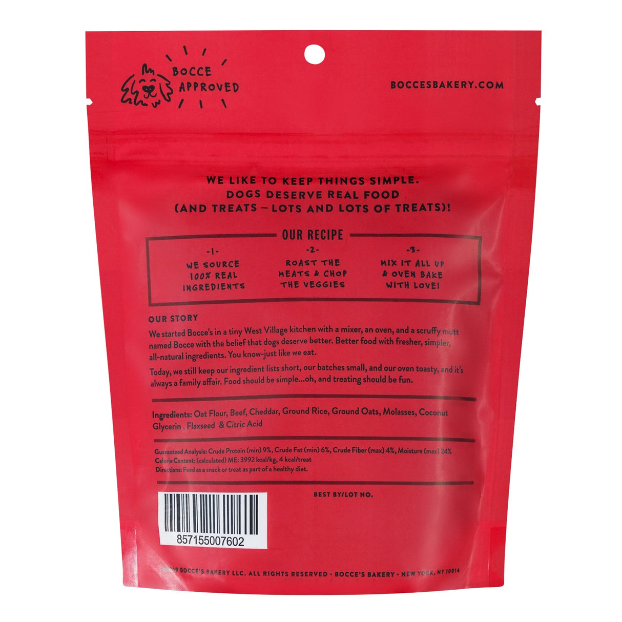Bocce's Bakery Say Moo Soft & Chewy Training Treat 6 Oz
