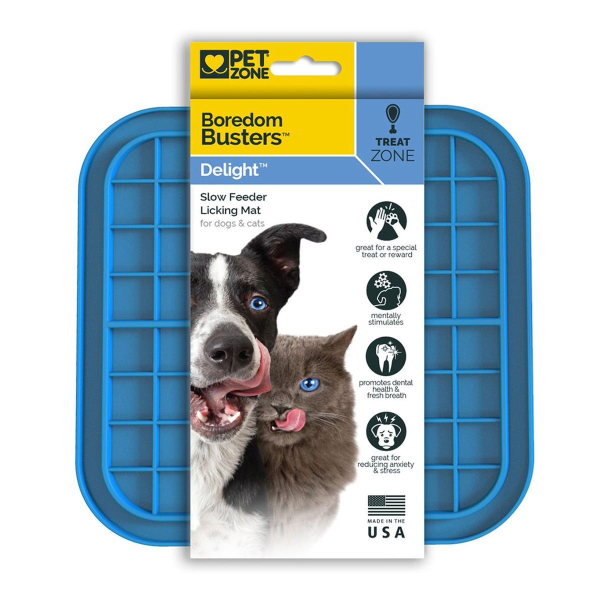 Boredom Busterz Blue Delight Lick Mat