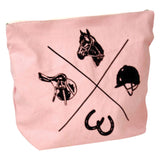 Trousse de maquillage pour cavalier vintage équestre épicé