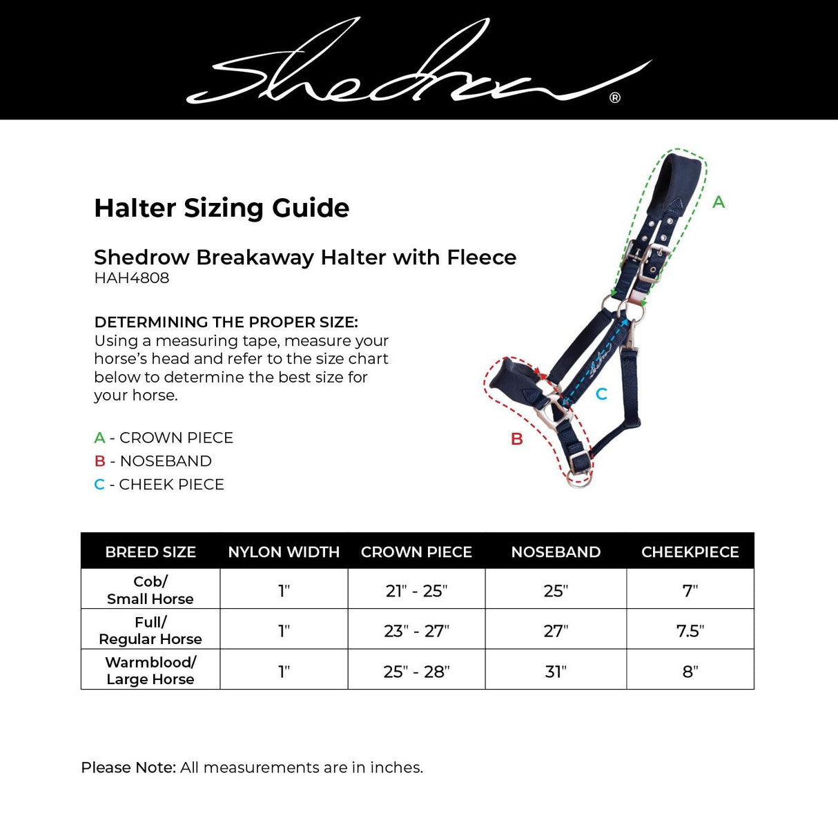 Shedrow Breakaway Halter W - Polaire