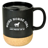 Tasse de fille de cheval bizarre équestre épicée