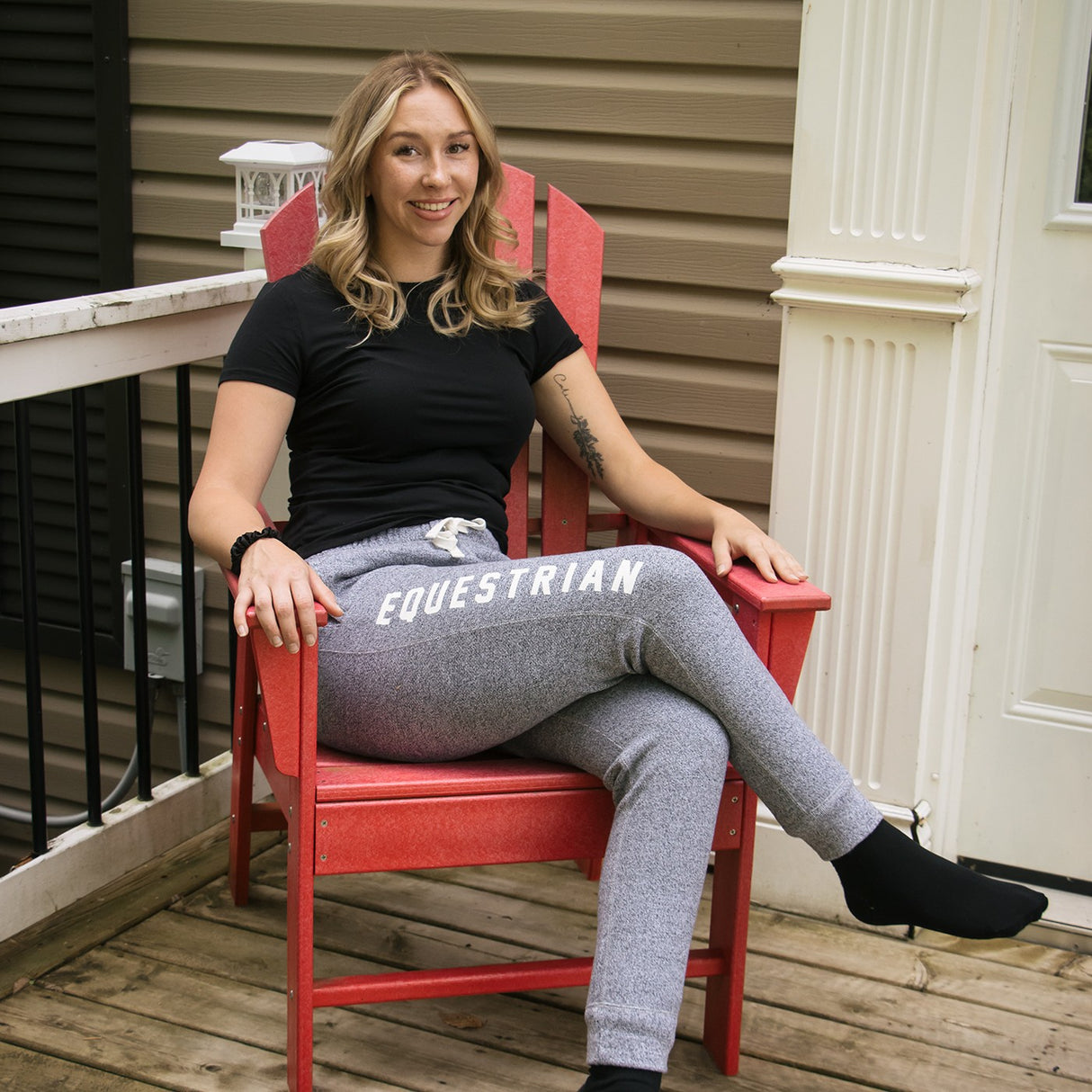 Pantalon de survêtement Roots Equestrian à revers étroit
