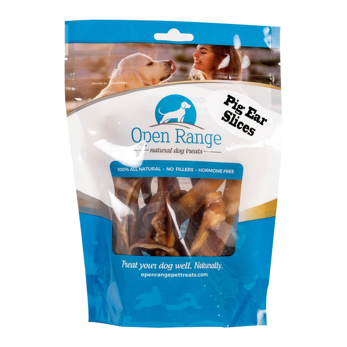 Gâterie pour chien Open Range Pig Ear Slices 125 g