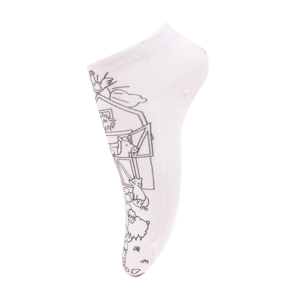 Living Royal Farm Colouring Ankle Socks