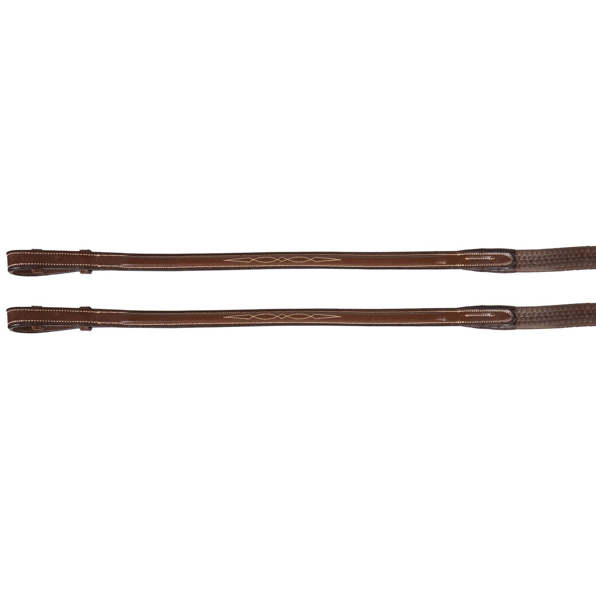 Val du Bois Raised Fancy Stitched Rubber Reins
