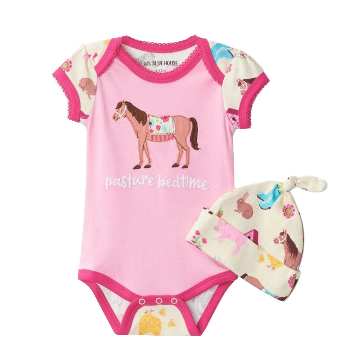 Hatley Country Living Baby Bodysuit & Hat