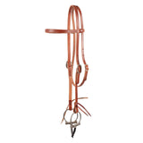 Copper Canyon Bridle Leather Browband Headstall W- Ties