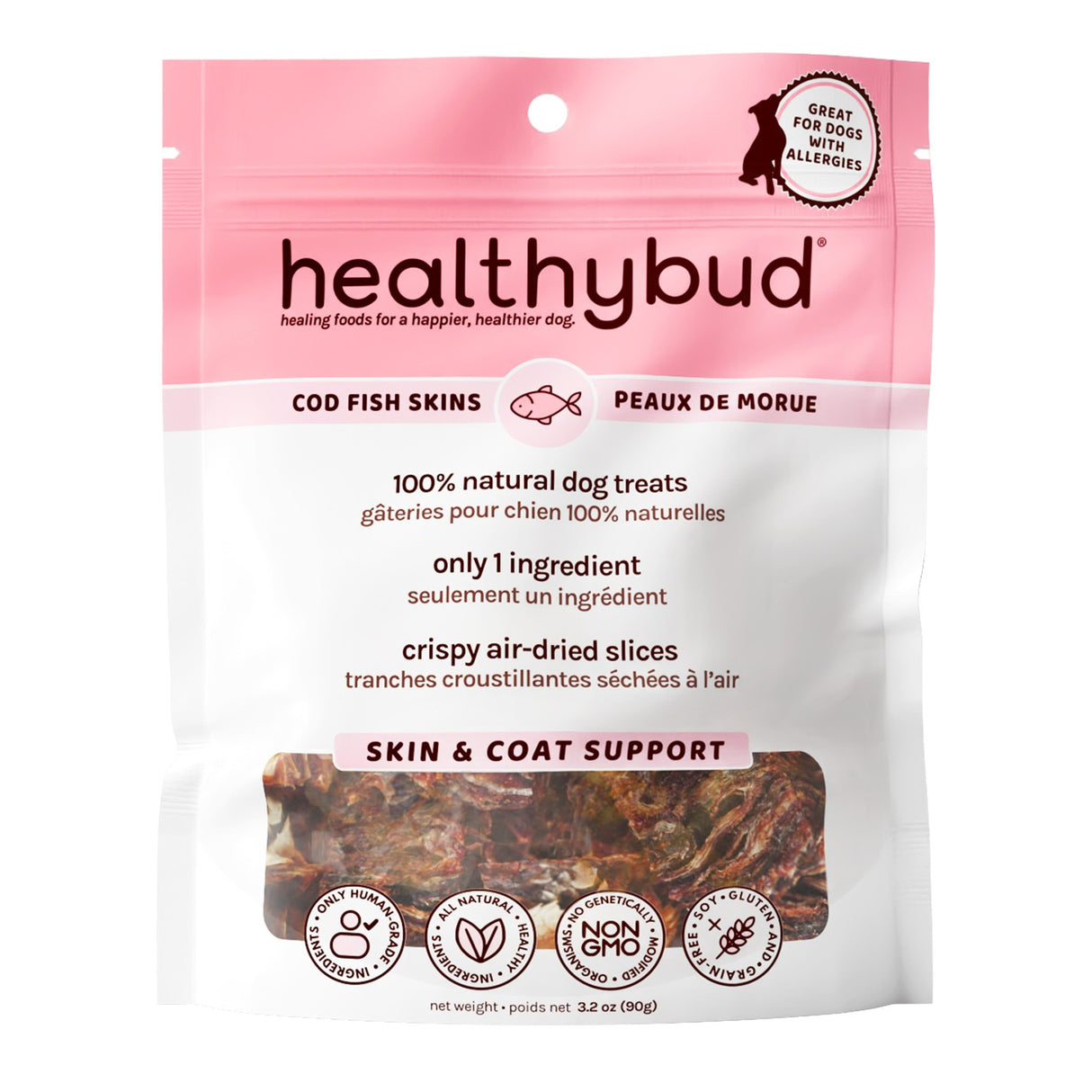 Healthybud Cod Fish Dog Treat 3.2 Oz