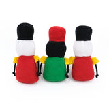 ZippyPaws Holiday Miniz Nutcrackers - 3 Pack