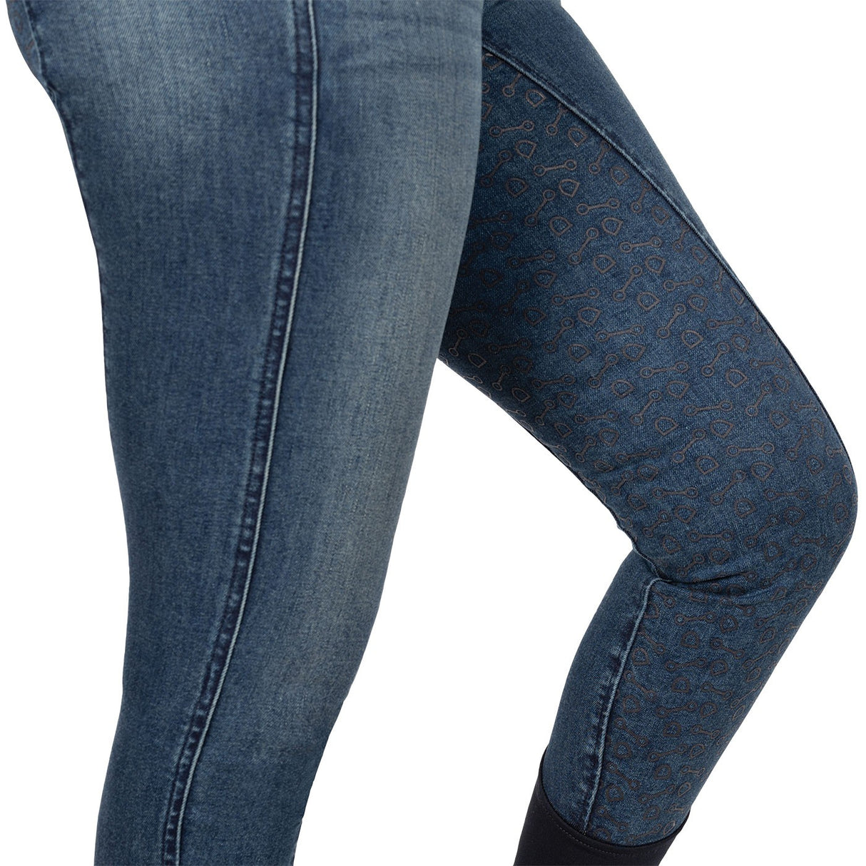 Pantalon d'équitation à fond intégral Elation Red Label Dinah Denim