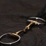 Neue Schule Eggbutt Tranz Lozenge Snaffle Bit - 16 mm