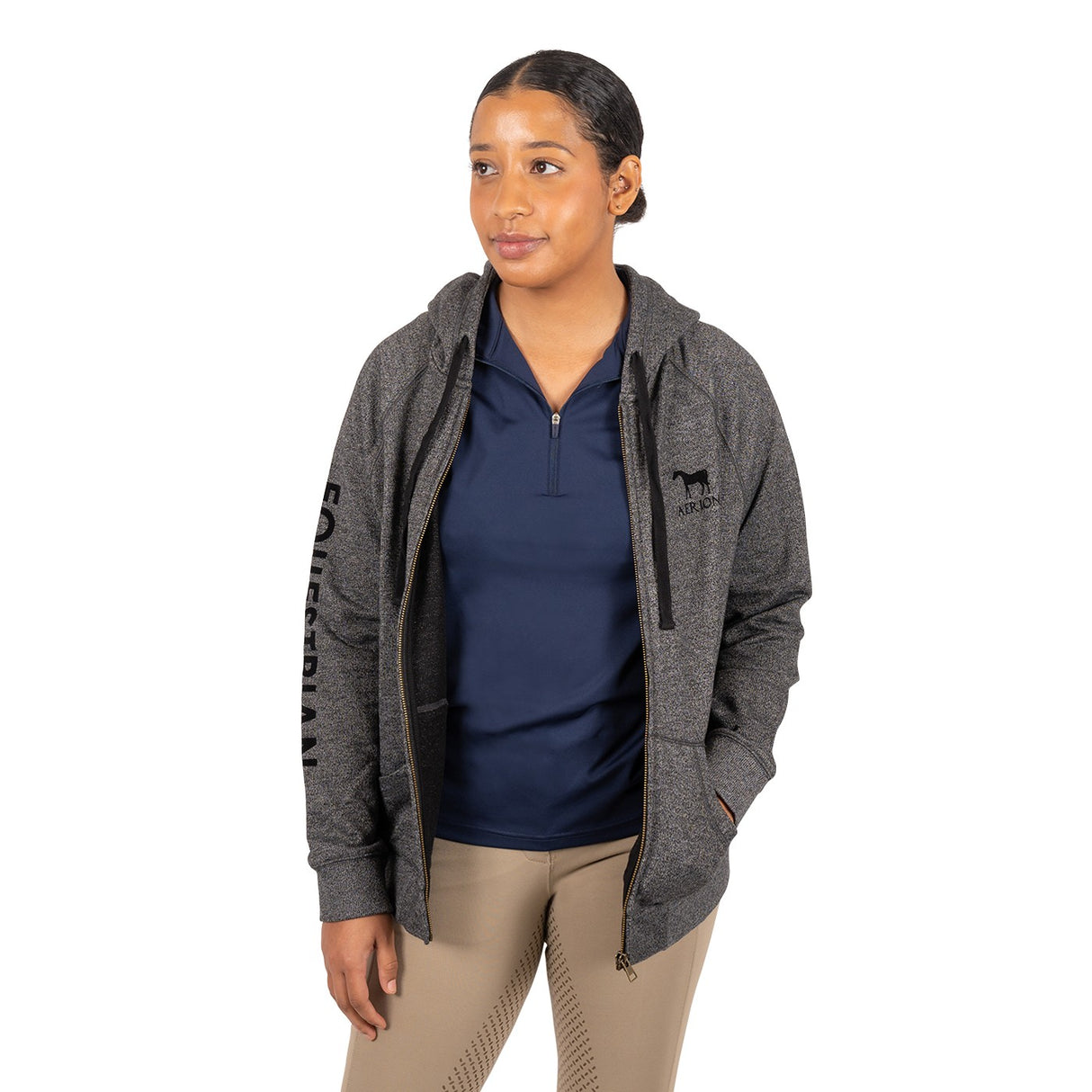 Sweat à capuche zippé Aerion Equestrian