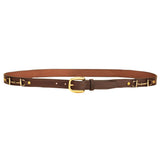 Ceinture à mors de filet en cuir Tory avec mors et boucle en laiton