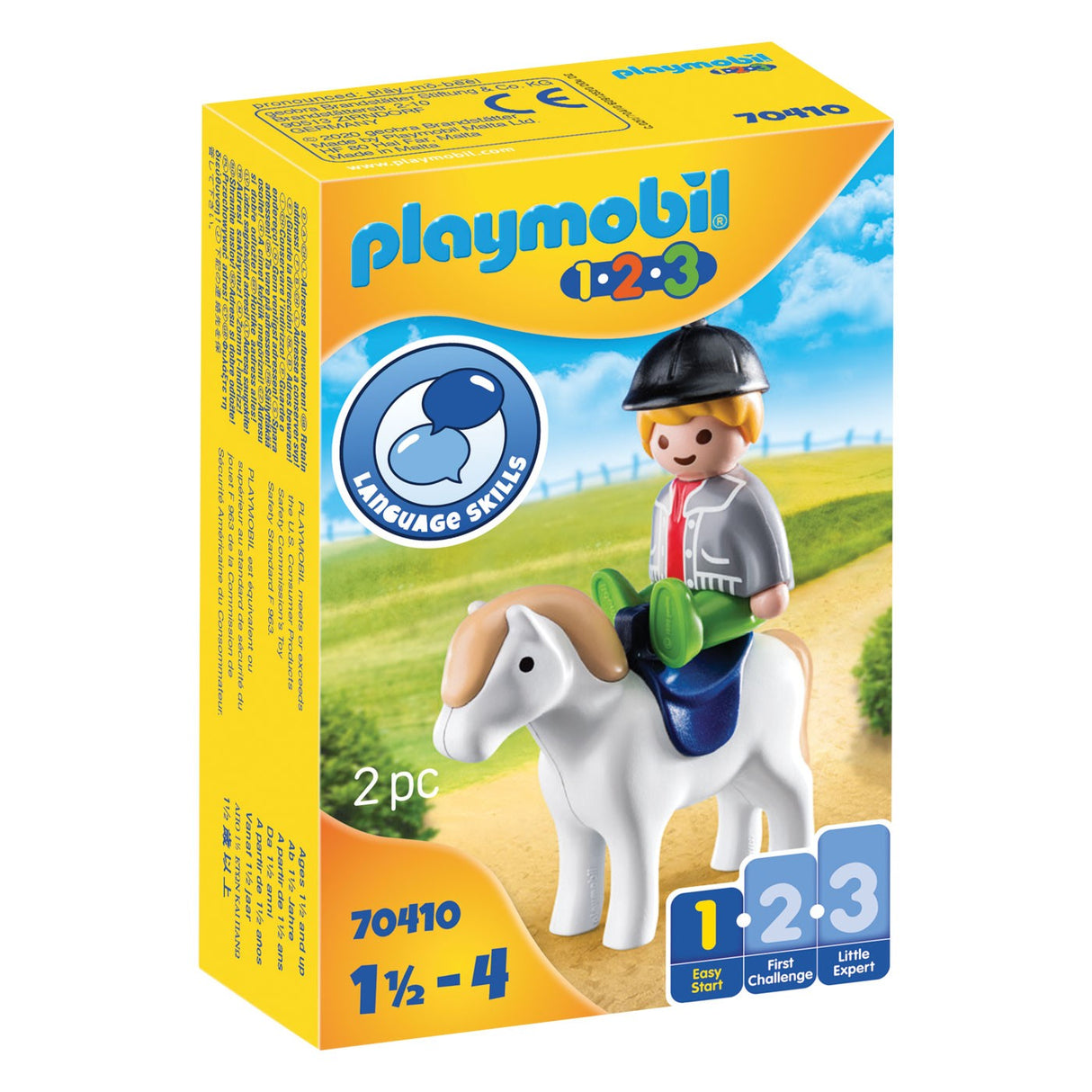 Playmobil 1.2.3 Boy W- Pony