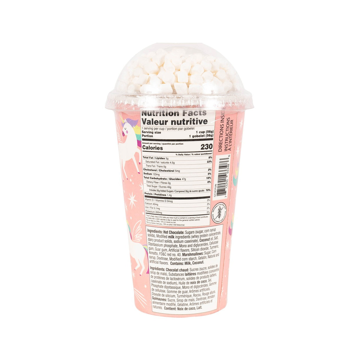 Gourmet Village Unicorn Pink Hot Chocolate Cup