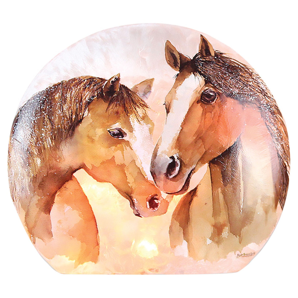 Vase ovale éclairé Thoroughbred Kisses