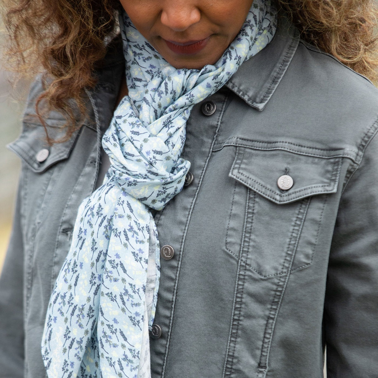 EQL by Kerrits Écharpe en chambray Horse Meadow Wrap It Up
