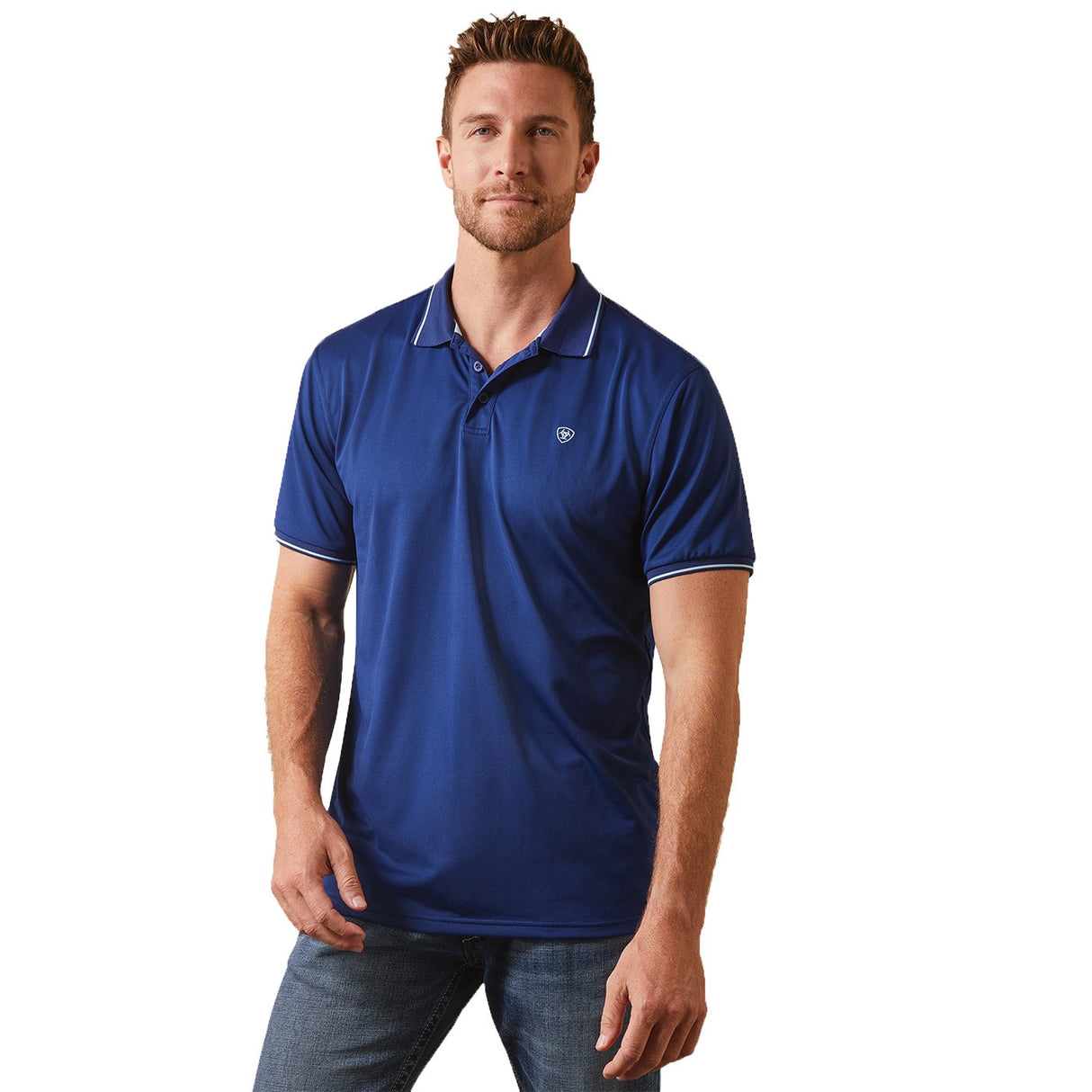 Ariat Logo Fitted Polo - Men's