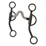Weaver Black Steel Sweet Iron Curb Bit W- Medium Port