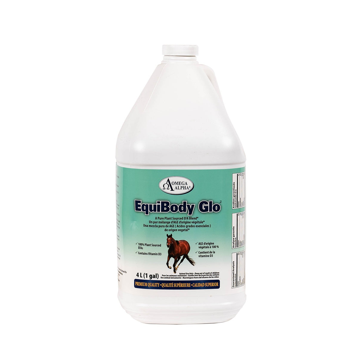 Omega Alpha EquiBody Glo Supplément Cheval 4 L