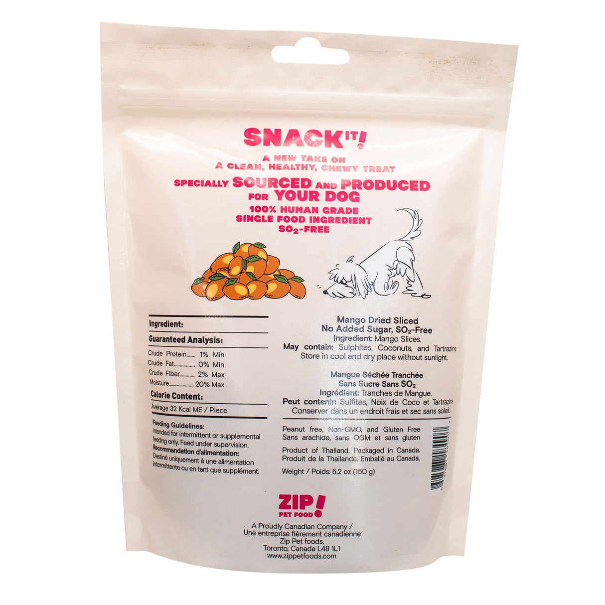 Snack It Mangue Friandise pour Chien 150 g