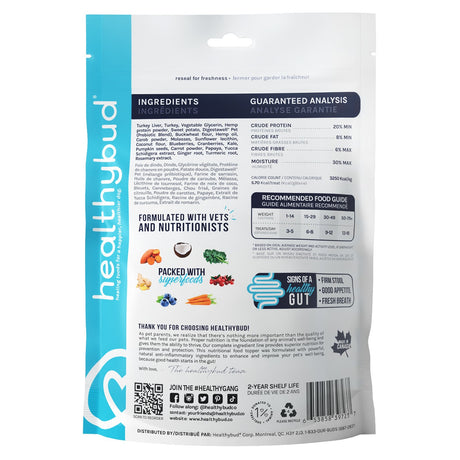 Healthybud Gut Booster Dog Supplement 4.6 Oz