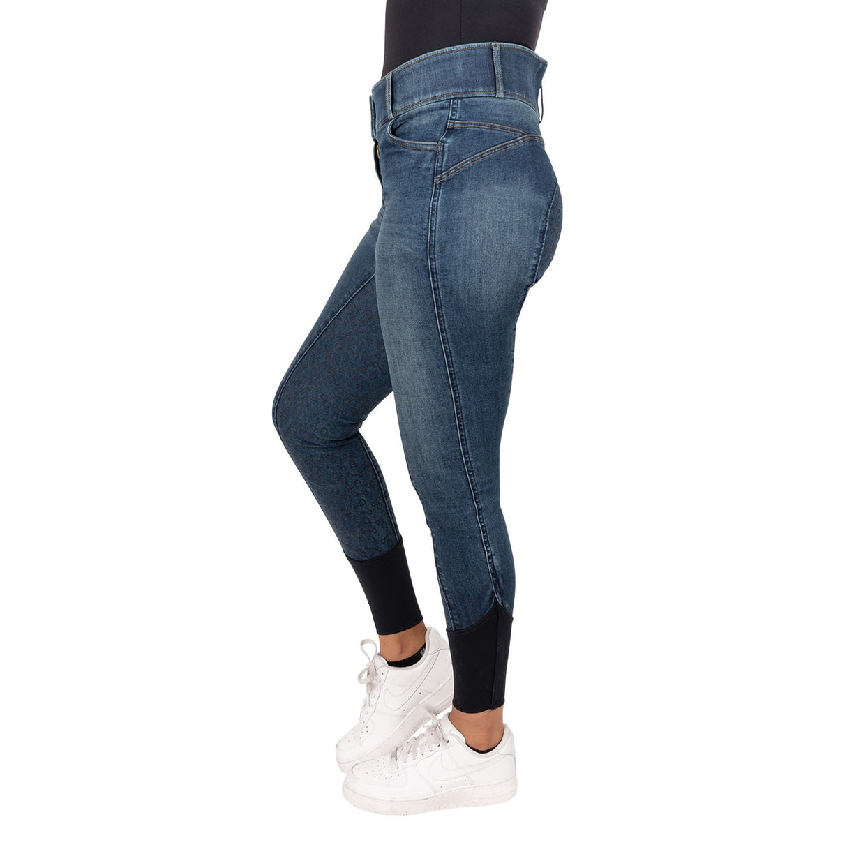 Pantalon d'équitation à fond intégral Elation Red Label Dinah Denim