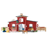 Grange rouge de la ferme Schleich