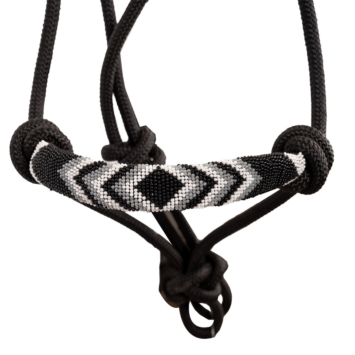 Copper Canyon Rope Halter W- Beaded Nose & Lead