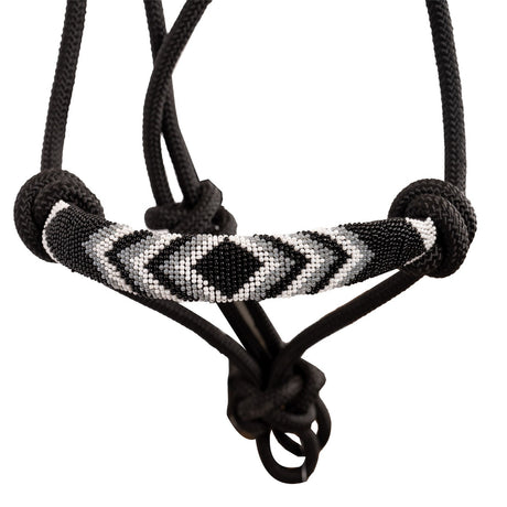 Copper Canyon Rope Halter W- Beaded Nose & Lead