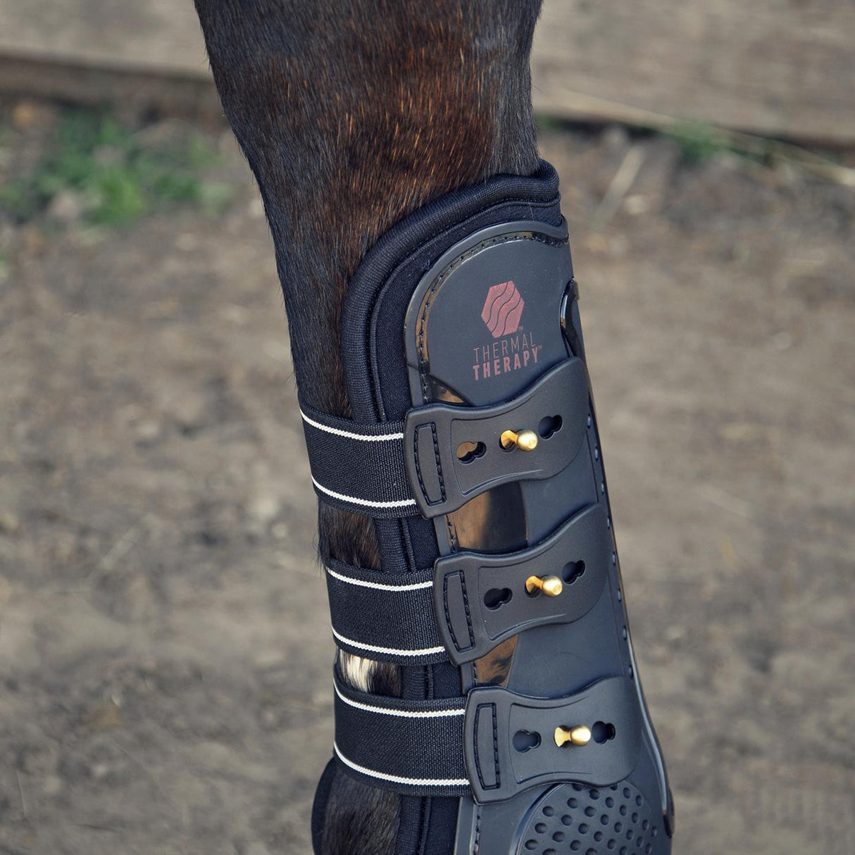 Guêtres tendineuses ouvertes sur le devant pour thérapie thermique