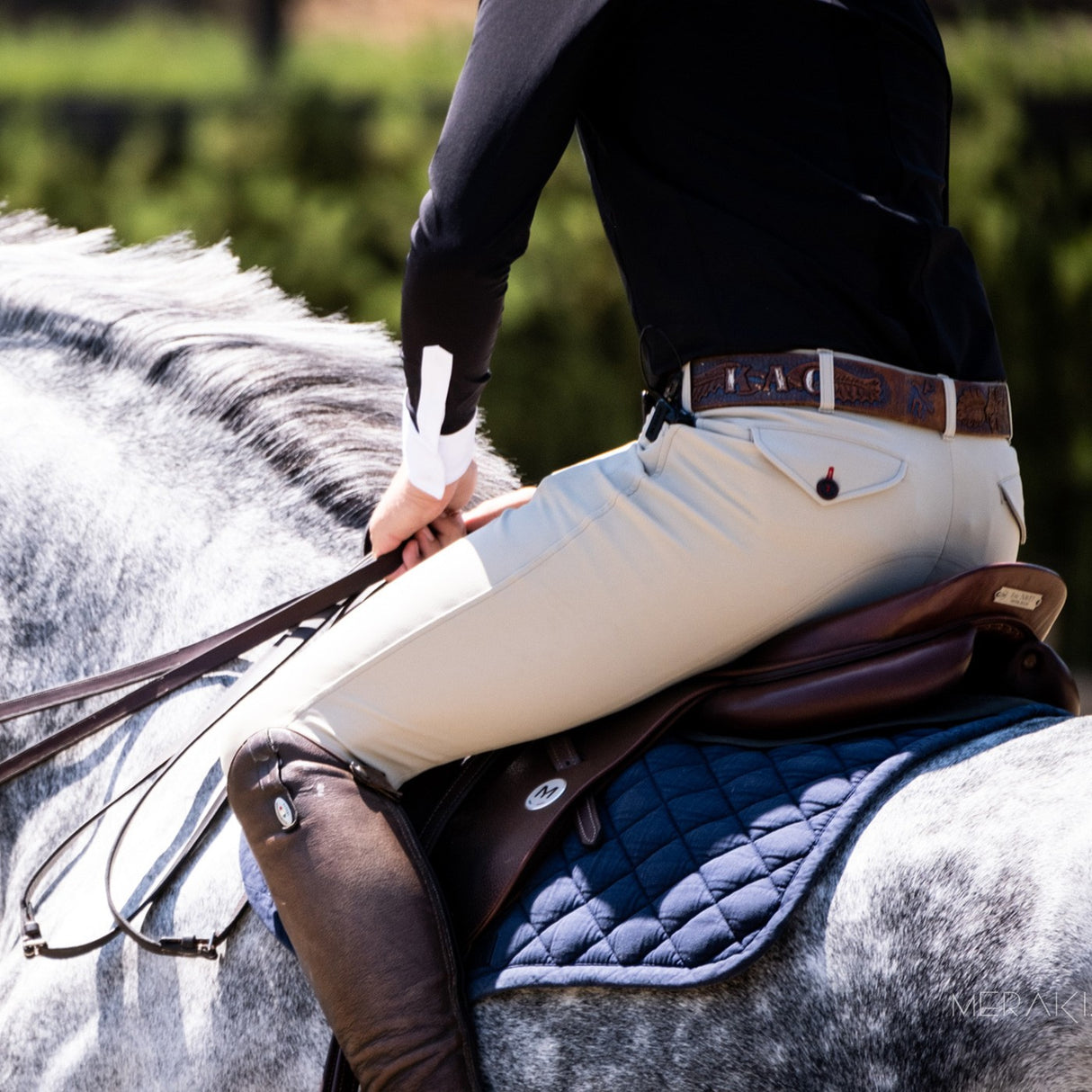 Pantalon d'équitation frappé série 50 pour hommes