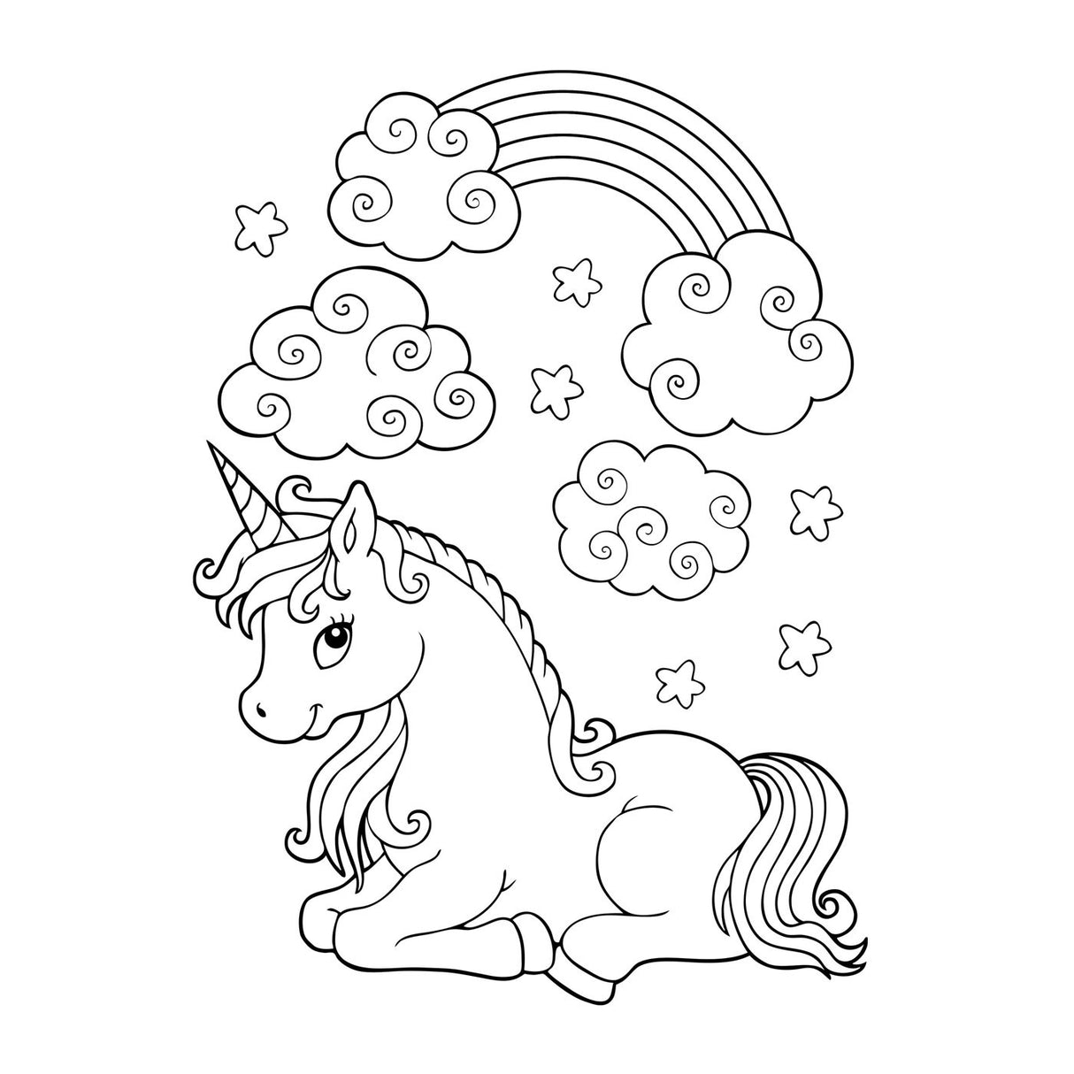 Unicorns Colouring Book