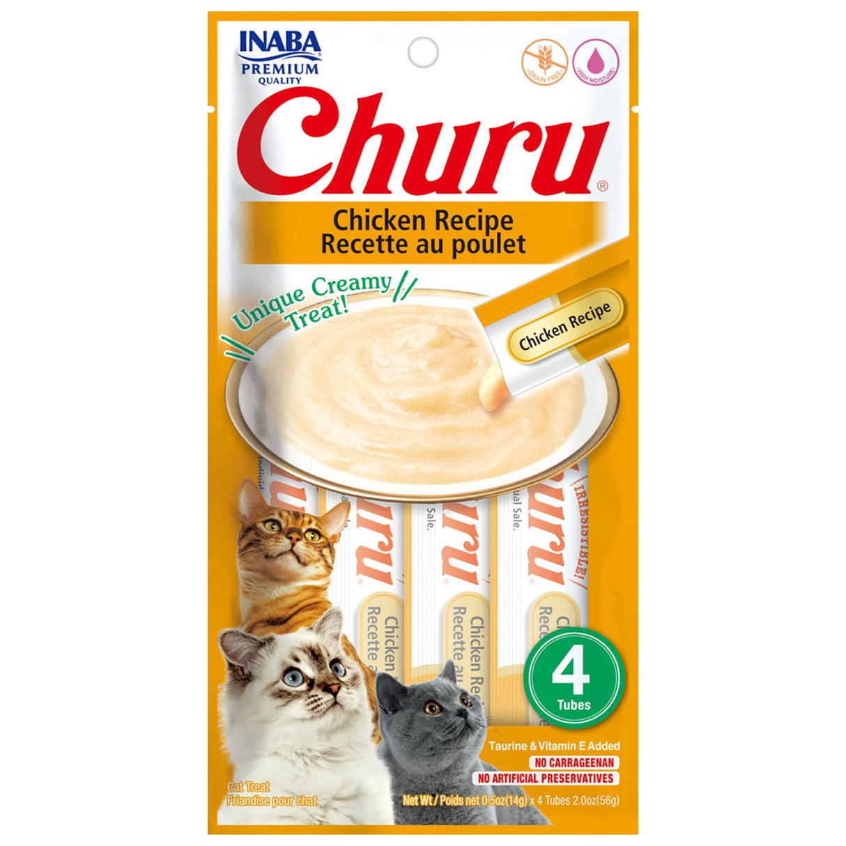 Inaba Churu Purée de Poulet Friandise pour Chat 56 g