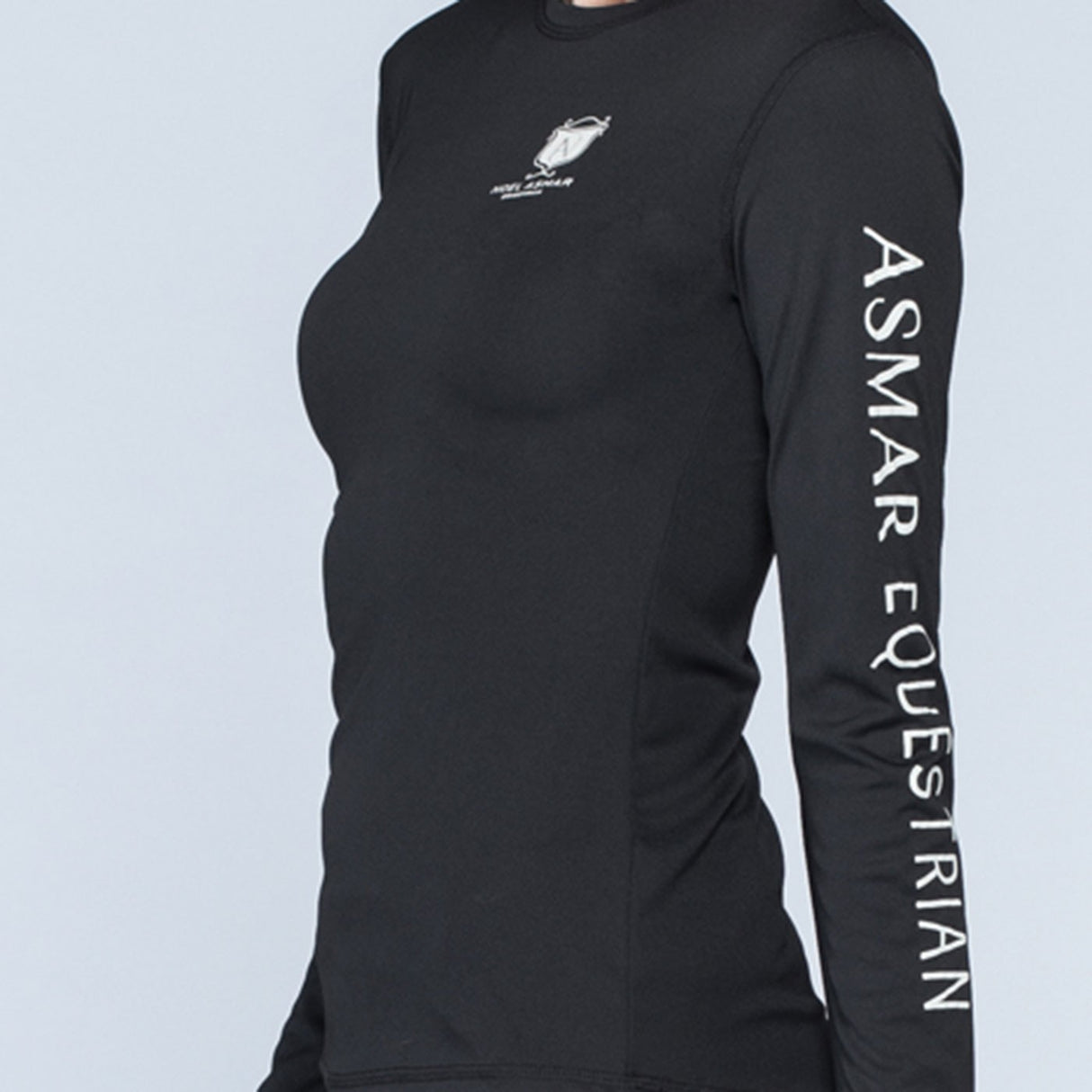 T-shirt durable à manches longues avec logo Asmar Equestrian